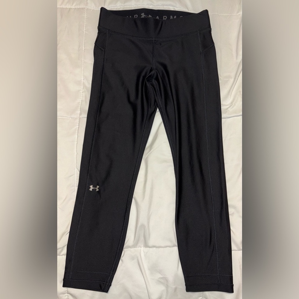 Under Armour Black Compression Ankle Crop Leggings